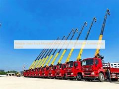 Niezawodny używany żuraw budowlany hydrauliczny 12t montowany na ciężarówce