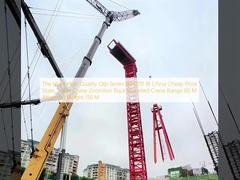 Wykorzystany wysokiej jakości Qtp serii 80 6010 8t Chiny tanio Ceny statyczny wieży żuraw Zoomlion Ruck zamontowany żuraw zasięg 60 M wysokość mocowania 150 M