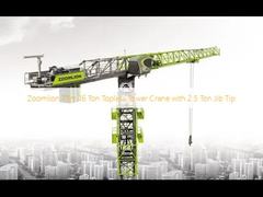 Zoomlion 75m 16 Ton Topless Tower Crane z 2,5 Ton Jib Tip
