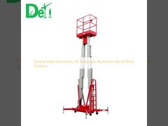Double Mast Aluminum Lift Telescopic Aluminum Aerial Work Platform